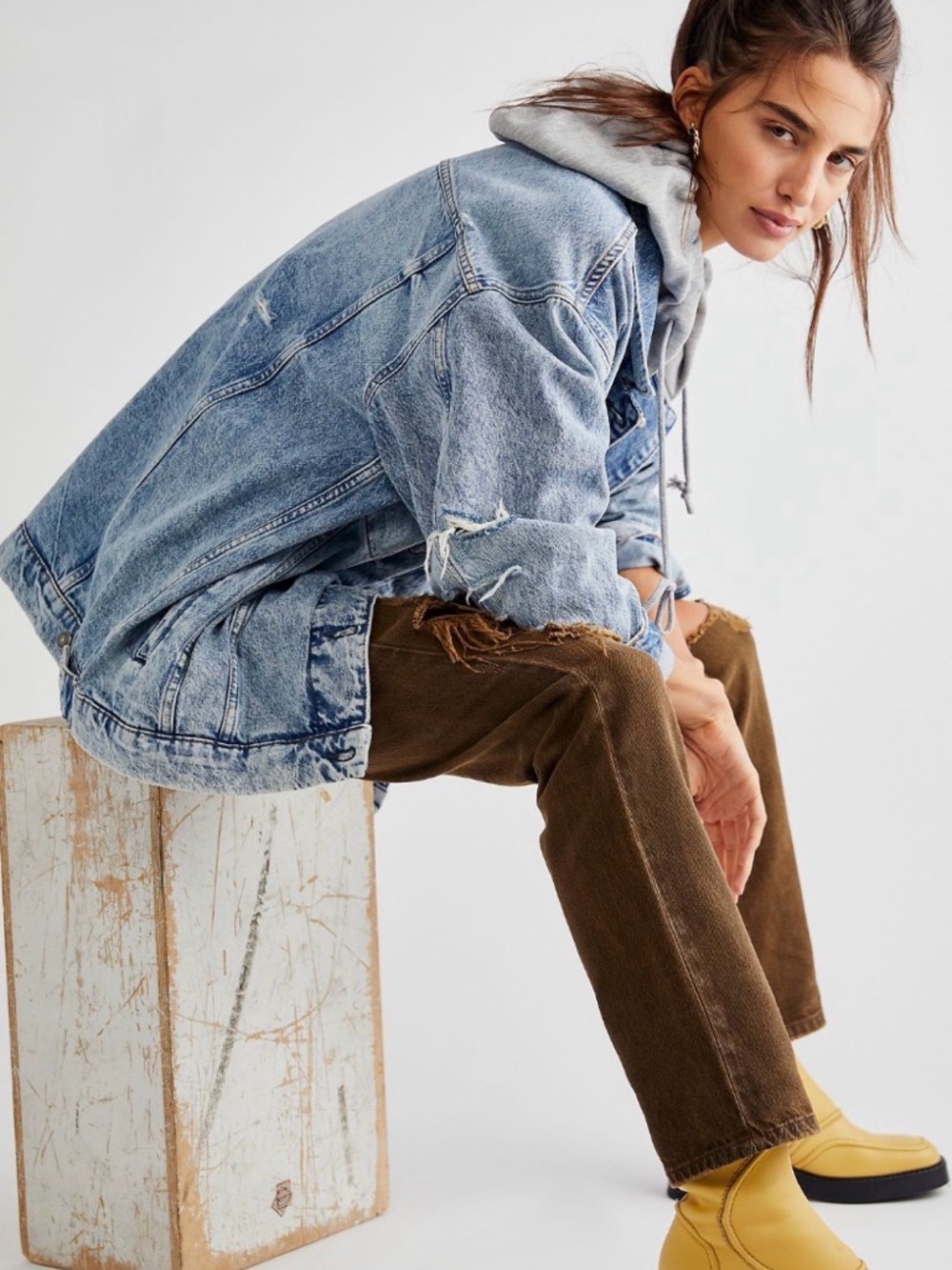 We The Free Flawless Hooded Denim Jacket - Picture 4 of 6